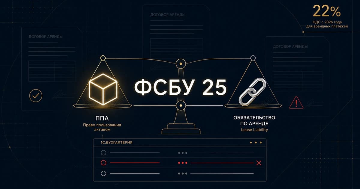 ФСБУ 25/2018: учёт лизинга и аренды в 1С — 5 ошибок, которые ломают отчётность в 2026