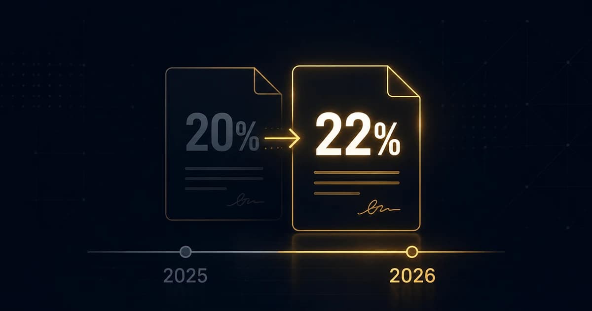 Контракты на стыке 2025/2026: как корректно перейти на НДС 22%