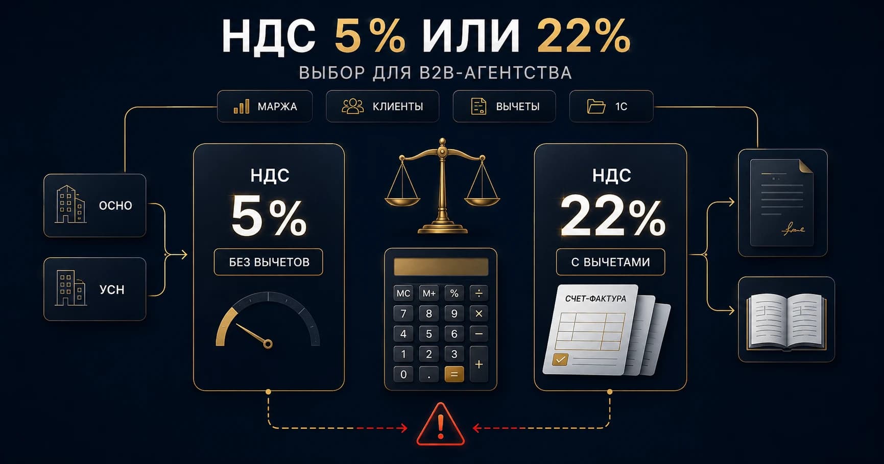 Какую ставку НДС выбрать B2B-агентству: 5% или 22%