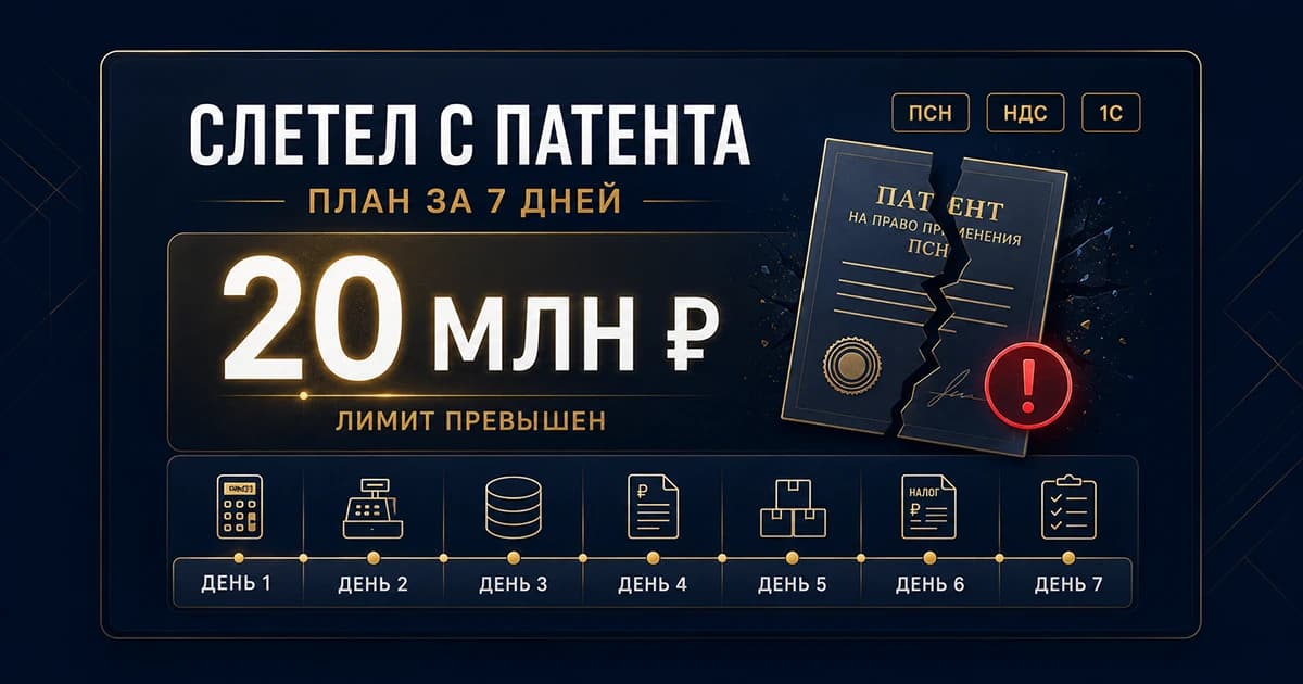 Слетел с патента в 2026: пошаговый план за 7 дней