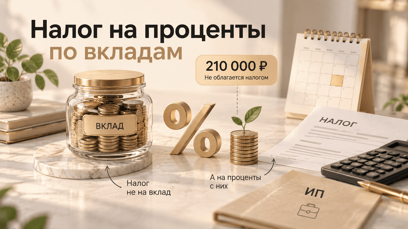 Налог на проценты по вкладам в 2026 году: с какой суммы платить и что изменилось для ИП