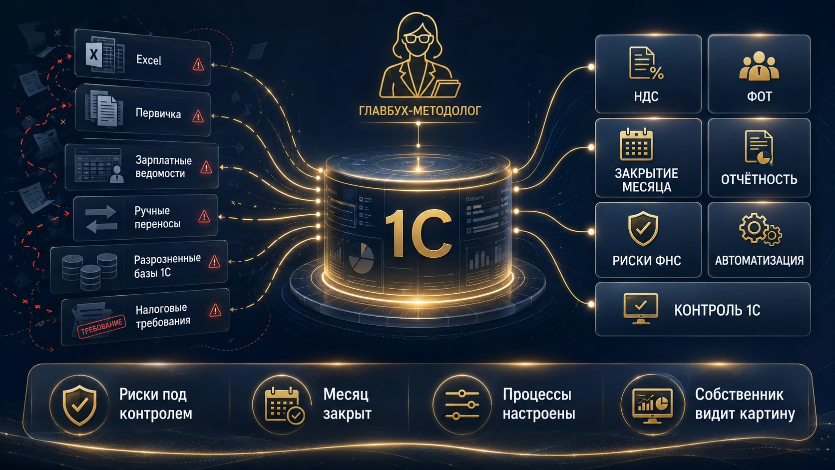 Панель управления учётным процессом в Финтехплюс